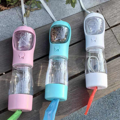 Pet Travel Cup Portable Outdoor Water Bottle Multifunctional Feeder