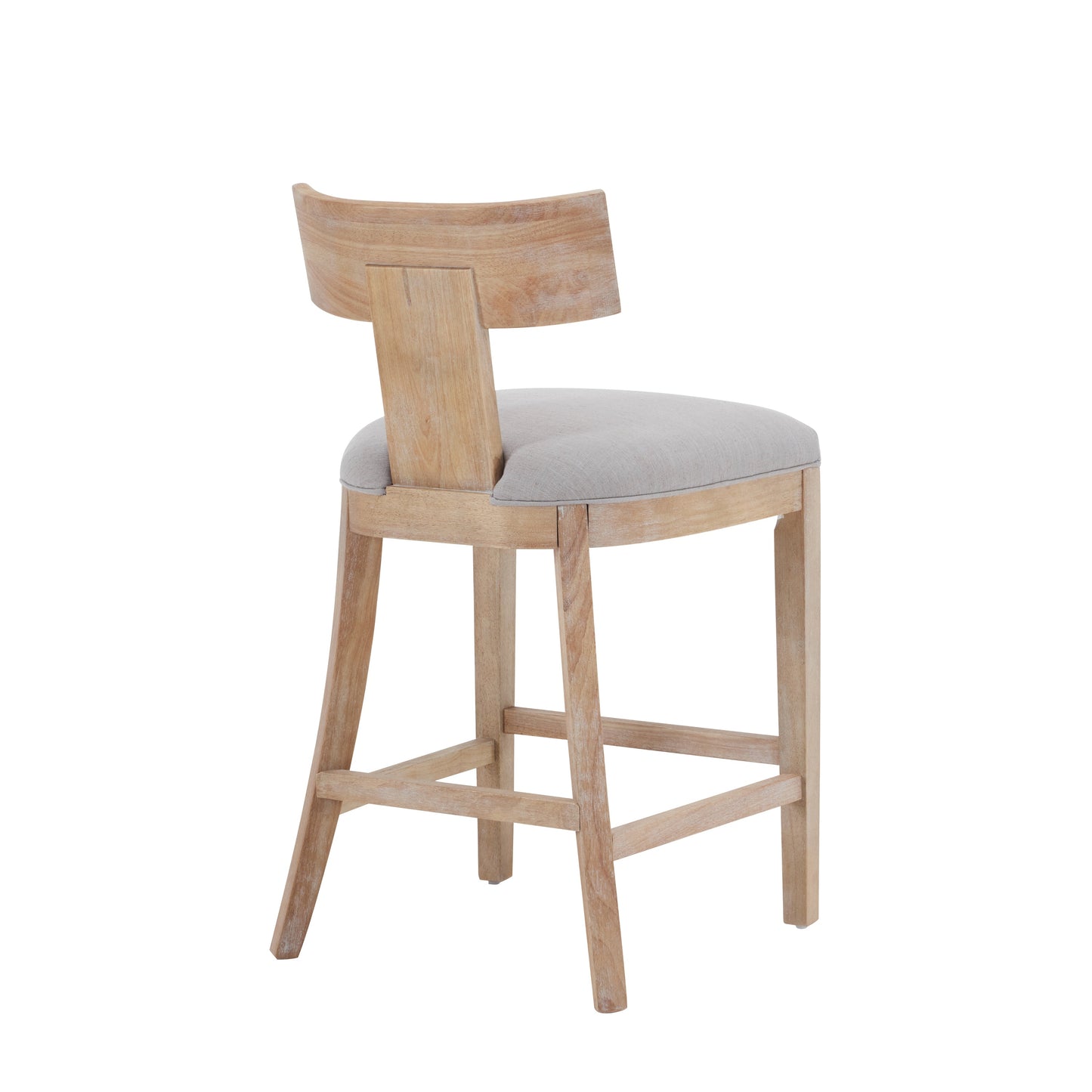 27" Counter Stools Set of 2, Upholstered Counter Height Bar Stools