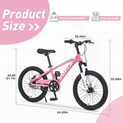 ZUKKA 20 Inch Mountain Bike for Boys and Girls (Ages 7-10)