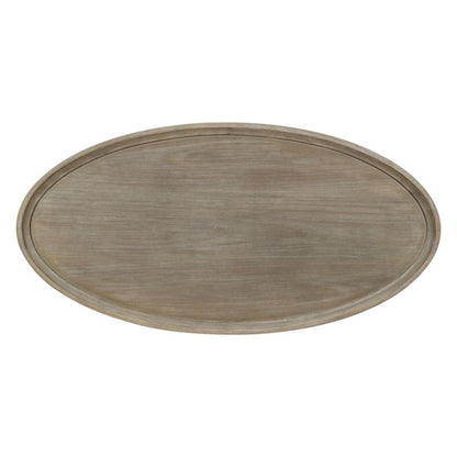 Bedford - Oval Coffee Table With Shelf - Natural