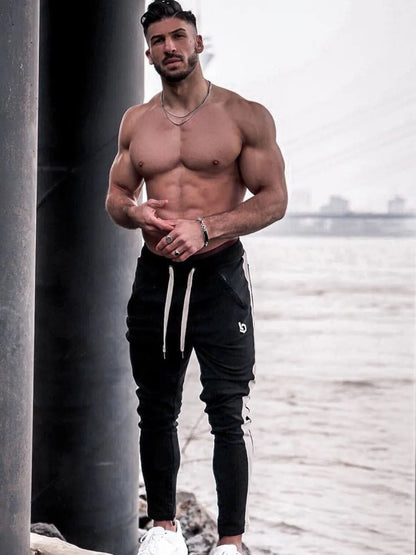 Men's Drawstring Contrast Active Pants