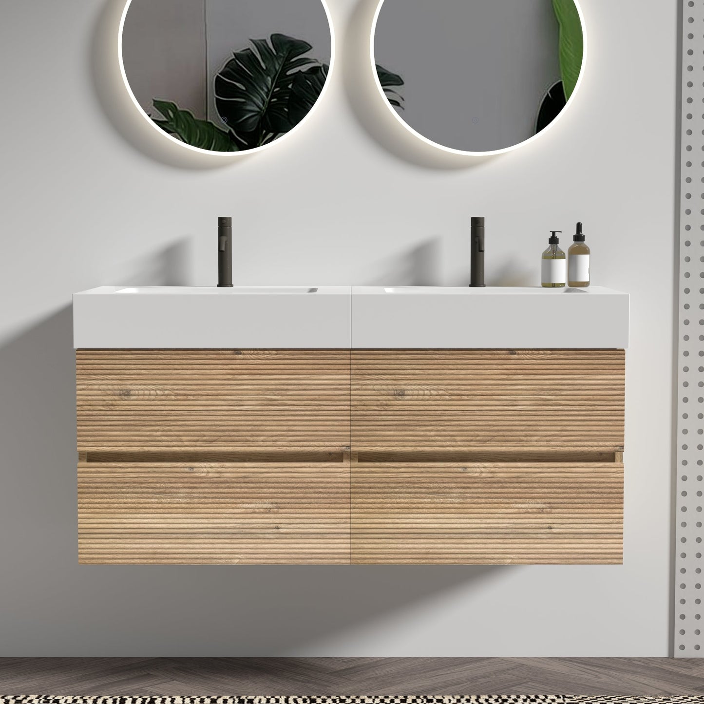 Grace 48" Bathroom Vanity with Double Drawers