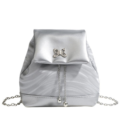 Mini chain backpack, bag women's summer fashion backpack, student backpack purse