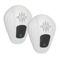 Ultrasonic Pest Repeller 2-Pack for Mosquitoes, Roaches & Rats