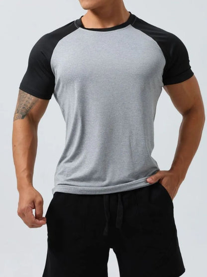 Men's Plus Size Round Neck Short Sleeve T-Shirt