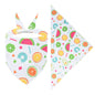 Cross-border New Cartoon Cute Pet Triangle Fresh Fruit Polyester Printed Cat And Dog Saliva Towel Scarf Wholesale