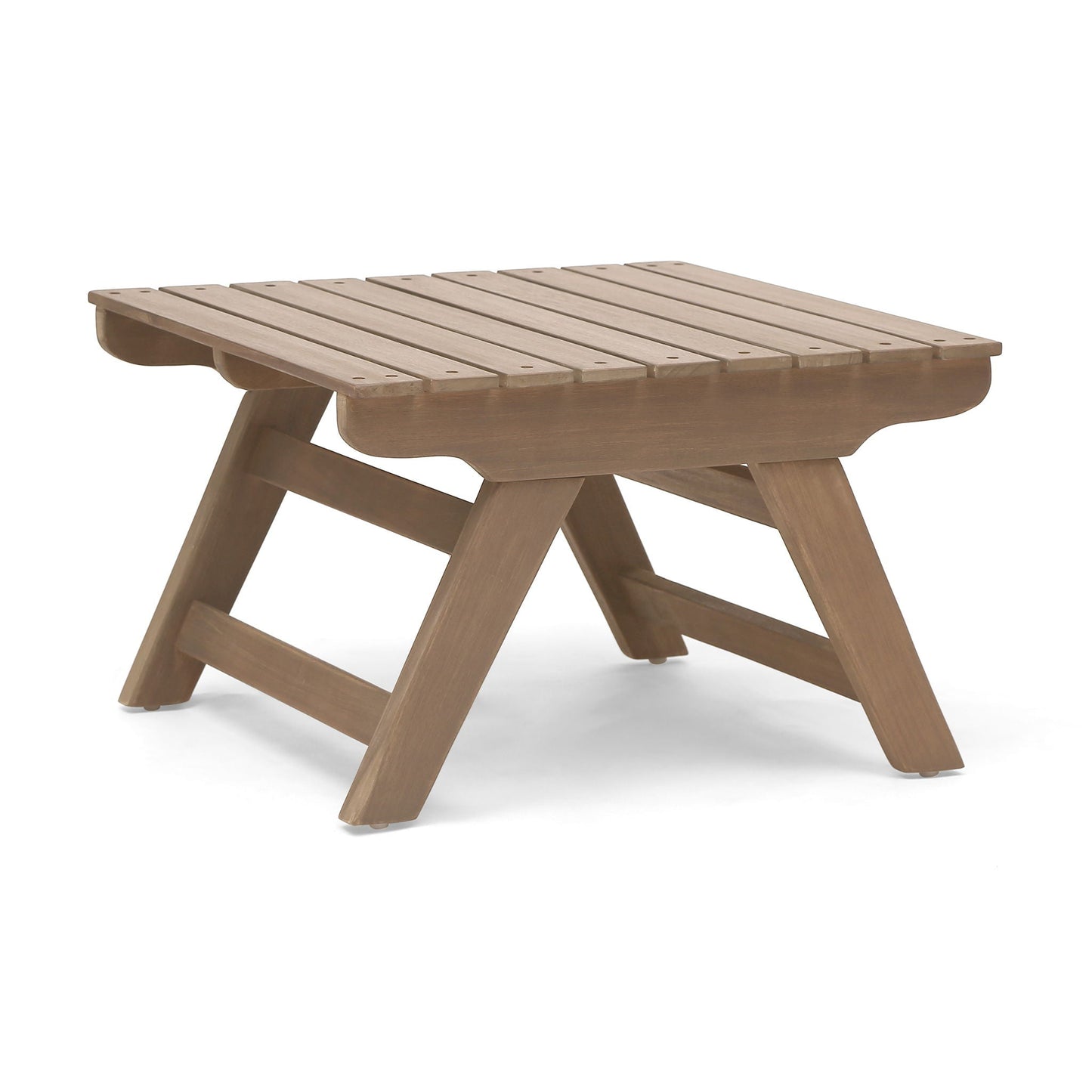 Sedona Outdoor Side Table With Open Slat Design