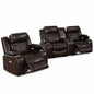 Power Motion Living Room Set With USB Port, Adjustable Headrest, Cup Holder