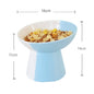 Ceramic Pet Slant Mouth Dog And Cat Food Bowl Set