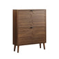 Medieval - Independent Shoe Cabinet With 2 Flip Drawers