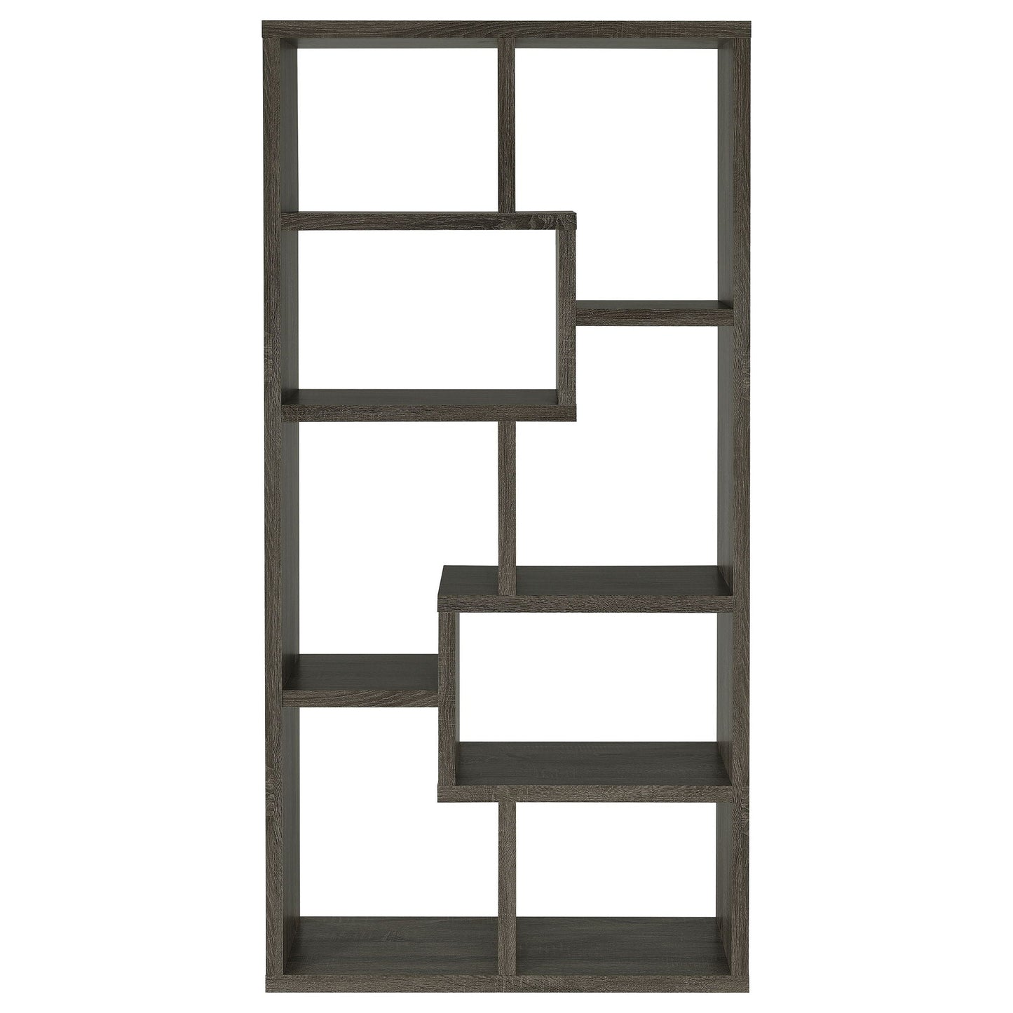 8 Shelf Geometric Bookcase