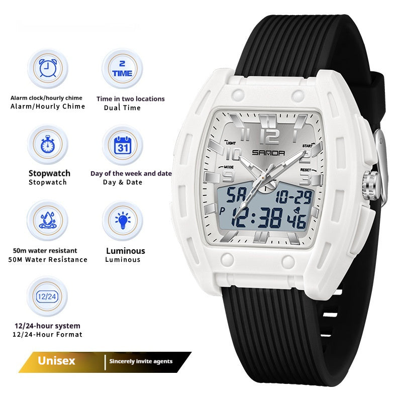 A Sporty Stylish And Energetic Unisex Bucket-style Wristwatch