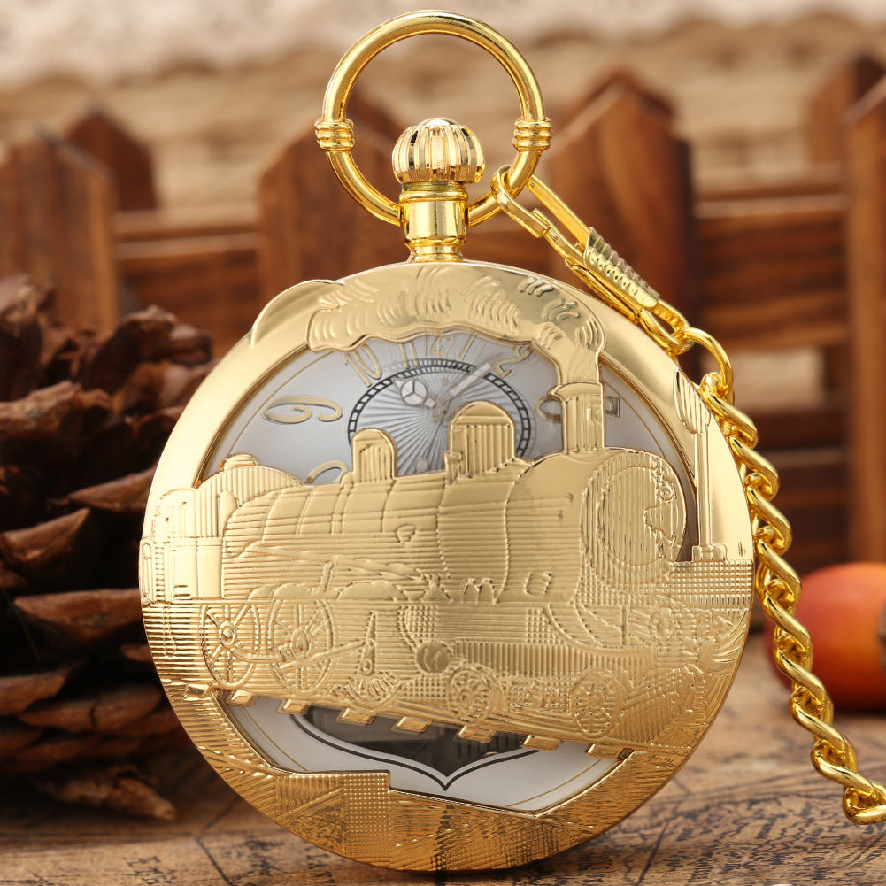 Creative Musical Pocket Watch Swan Lake Quartz Watch
