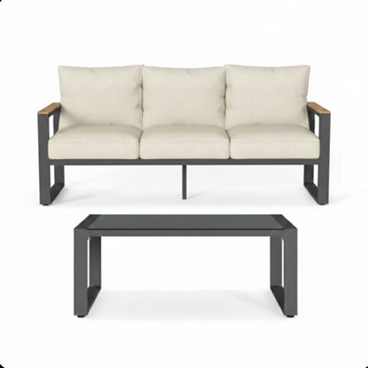 Modern Outdoor Sofa Set With Coffee Table