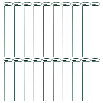 10 Packs 16in Plant Support Stakes Garden Flower Single Stem Support Stake Iron Plant Cage Support Ring For Tomatoes Orchid Lily Peony Rose Flower Ama