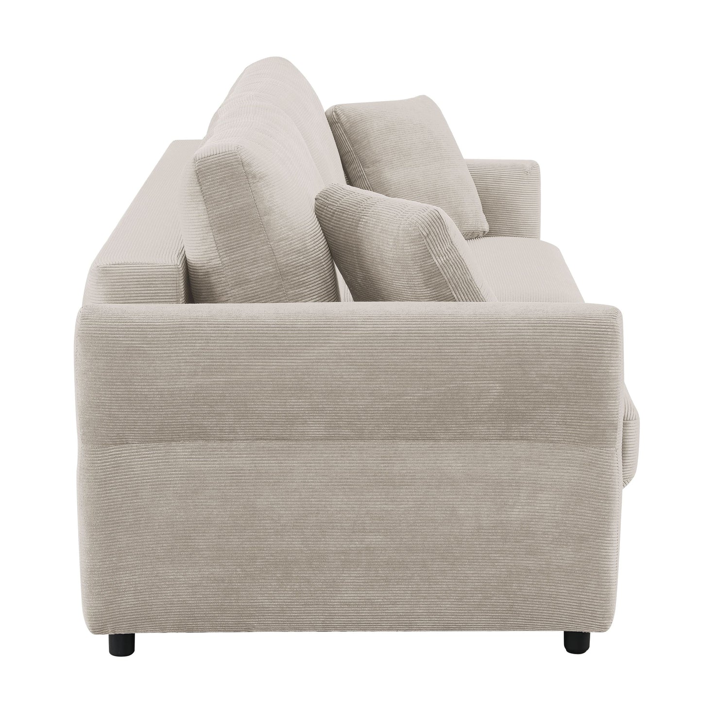Haran Fabric Pull-Out Sleeper with Storage