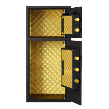 Large Double Door Coin Operated Safe, Digital Security Safe With Fireproof And Waterproof Bag