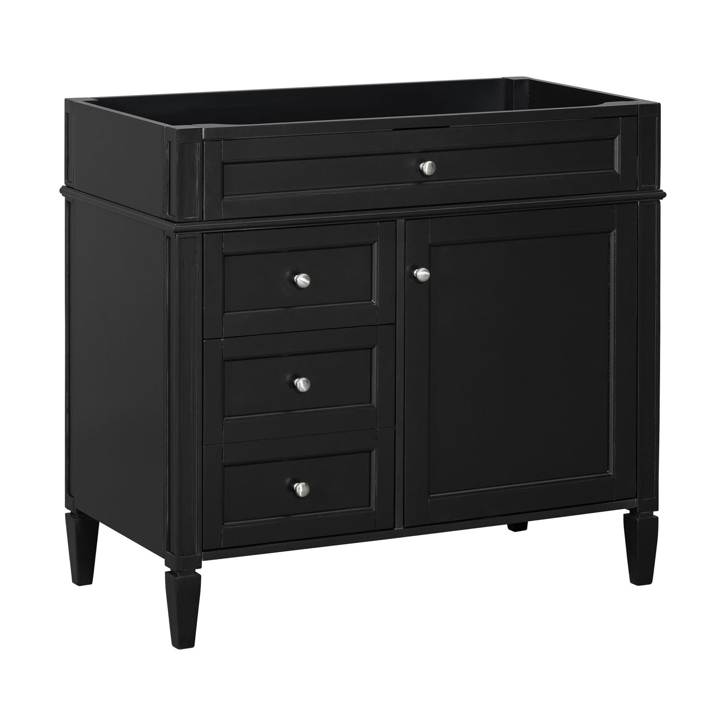 Bathroom Vanity With 2 Drawers And Tip-Out Drawer, Storage Cabinet