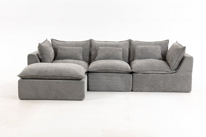 102.3" Width Cloud Couch Oversized Modular Sectional Sofa