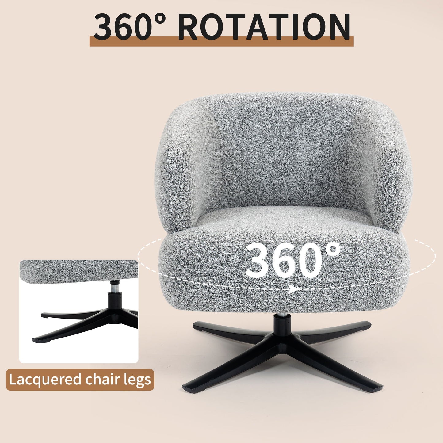 Cuddle Style Leisure Swivel Sofa Chair