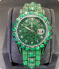 Men's Diamond-Encrusted Hip-Hop Watch