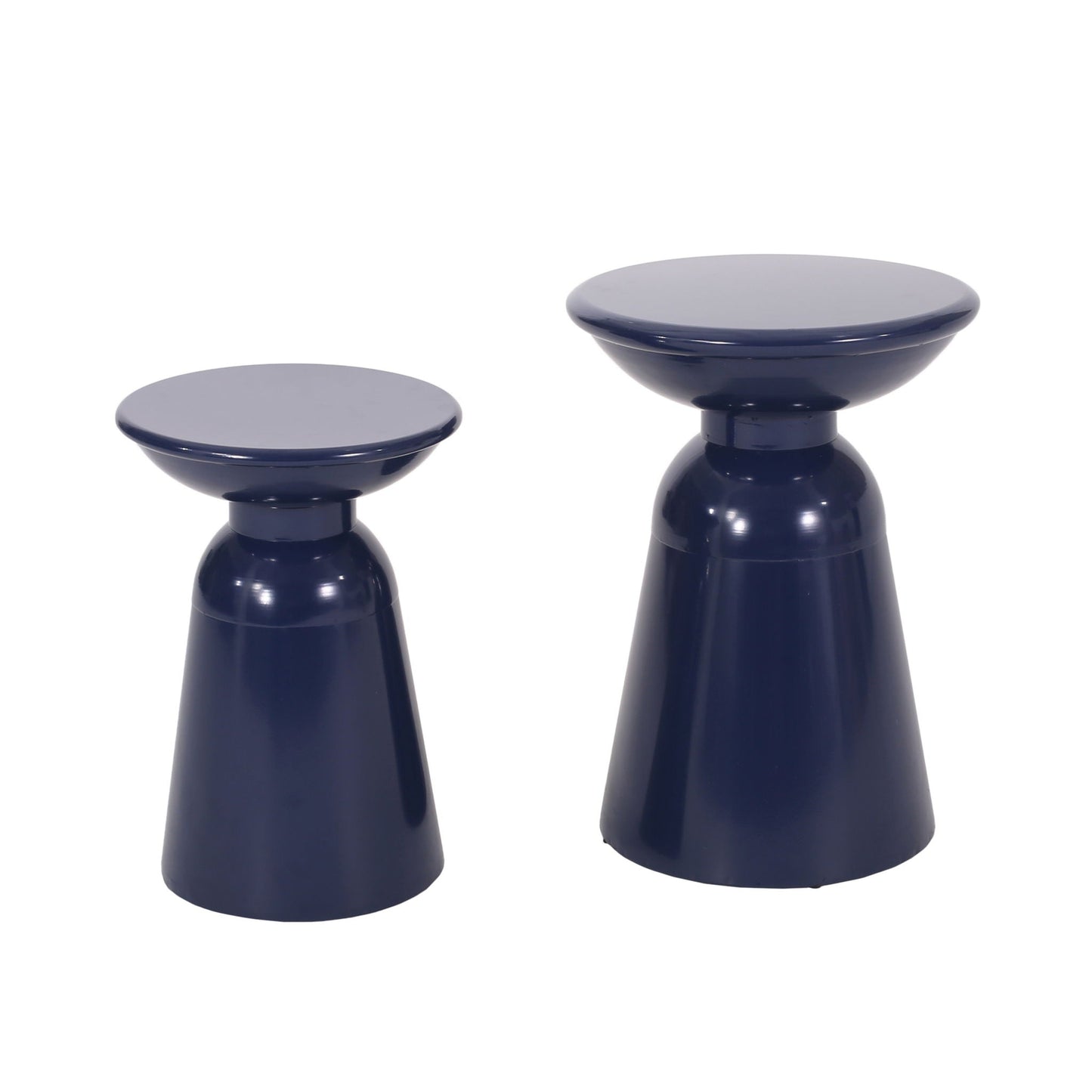 Serenita Outdoor Side Tables With Flared Design (Set of 2)