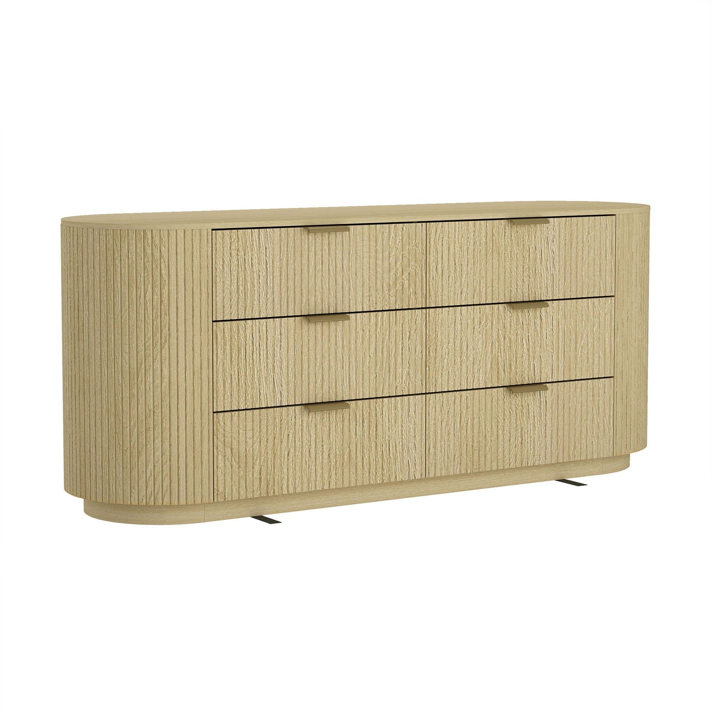 Olivia - Double Dresser With 6 Drawers - Oak