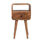 Mini Curve Open Bedside Nightstand