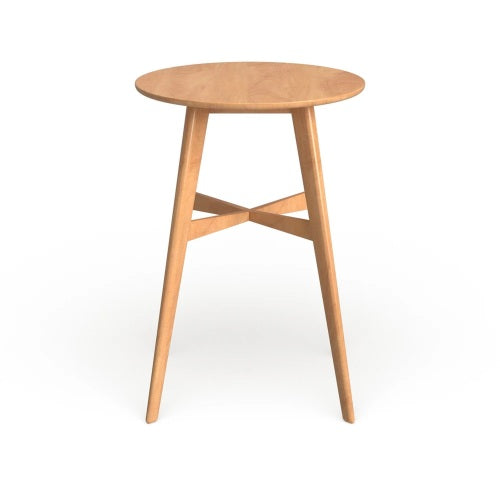Mid-Century Modern Round Bar Table – 42" High Bar Table with Tapered Legs