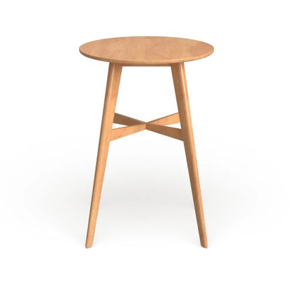 Mid-Century Modern Round Bar Table – 42" High Bar Table with Tapered Legs