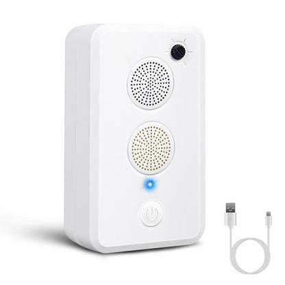 2-Pack Ultrasonic Pest Repellent – Rechargeable Indoor/Outdoor Deterrent