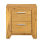Nightstand - Natural Wood / Brown