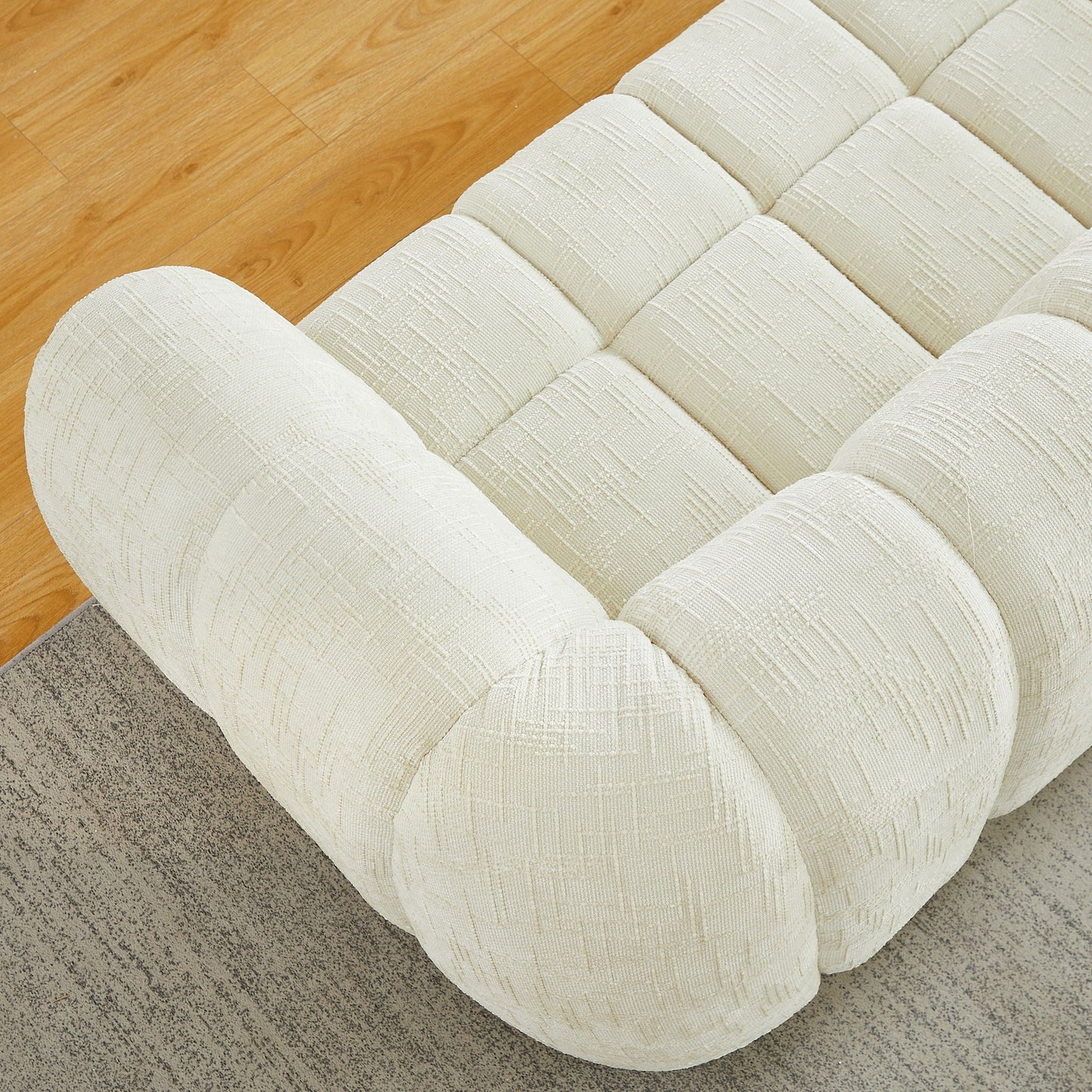 Modern Sofa With Piano Key Backrest