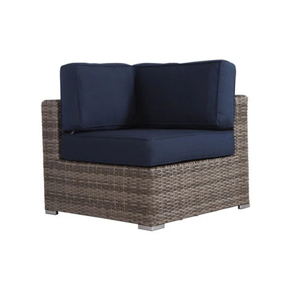 Outdoor Seating Group With Cushions 2 Person - Gray