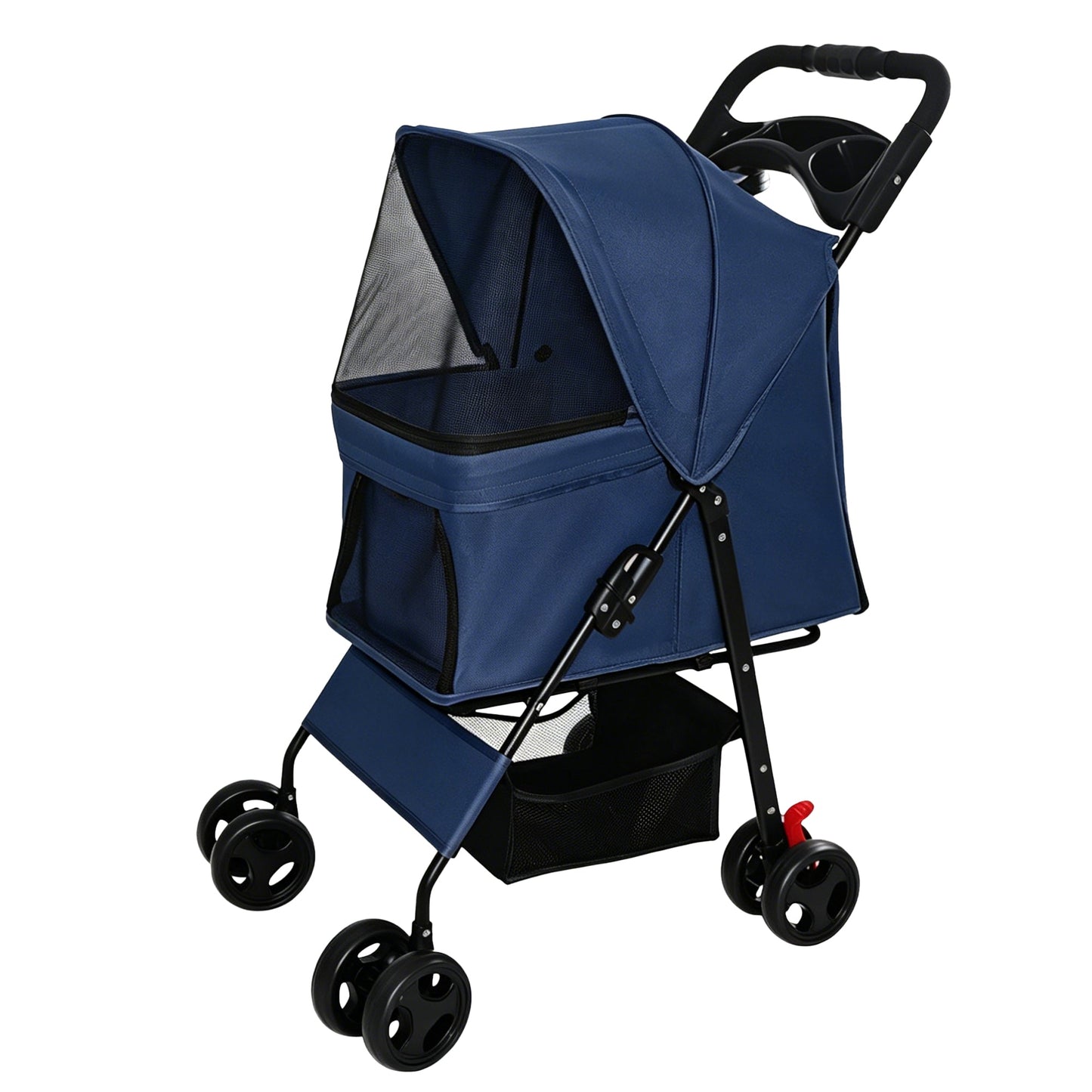 Foldable Pet Stroller for Small Dogs and Cats Under 28 lbs