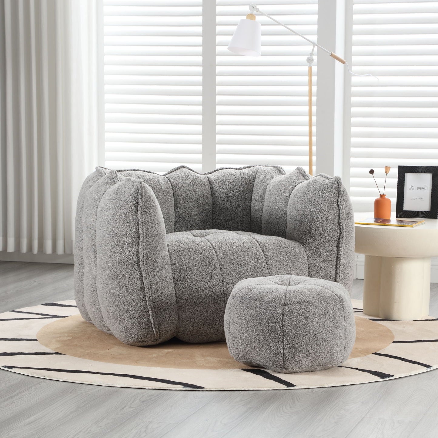Soft Bean Bag Chair With High Resilient Foam