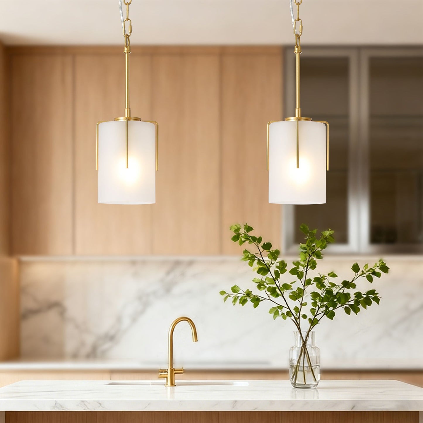 Adjustable Cylindrical Pendant Light