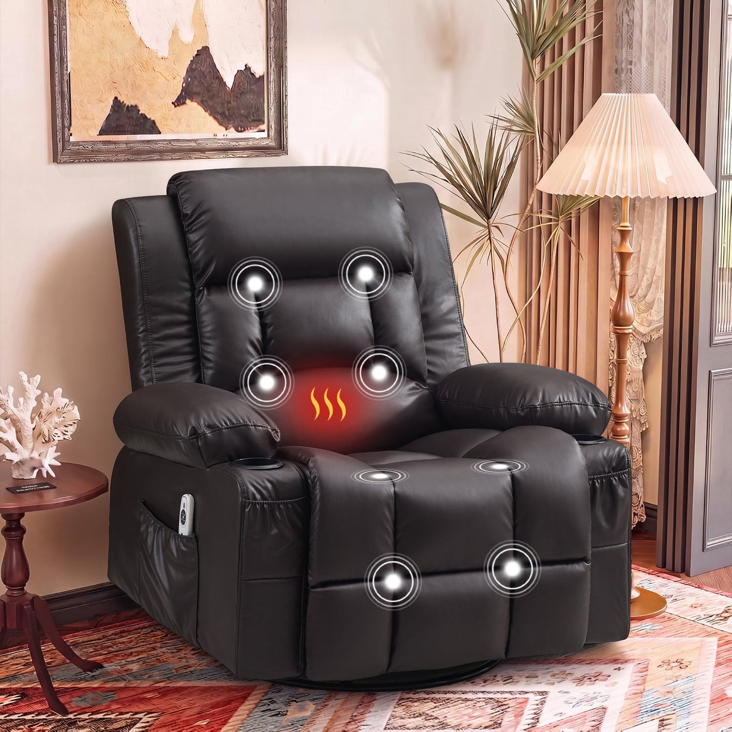360° Swivel Rocker Recliner for Adults
