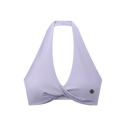 Loki & Ivy Women's Pleated Halter Sports Bra