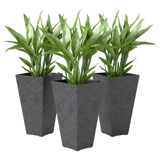 Outsunny 28" Tall Planters, Set of 3