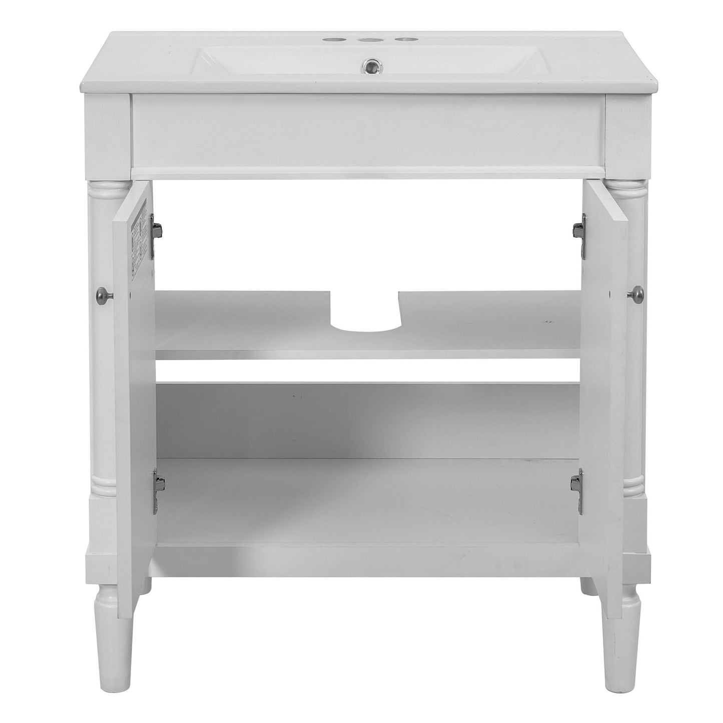 Bathroom Vanity Cabinet With Sink, Soft Close Doors, Storage Cabinet