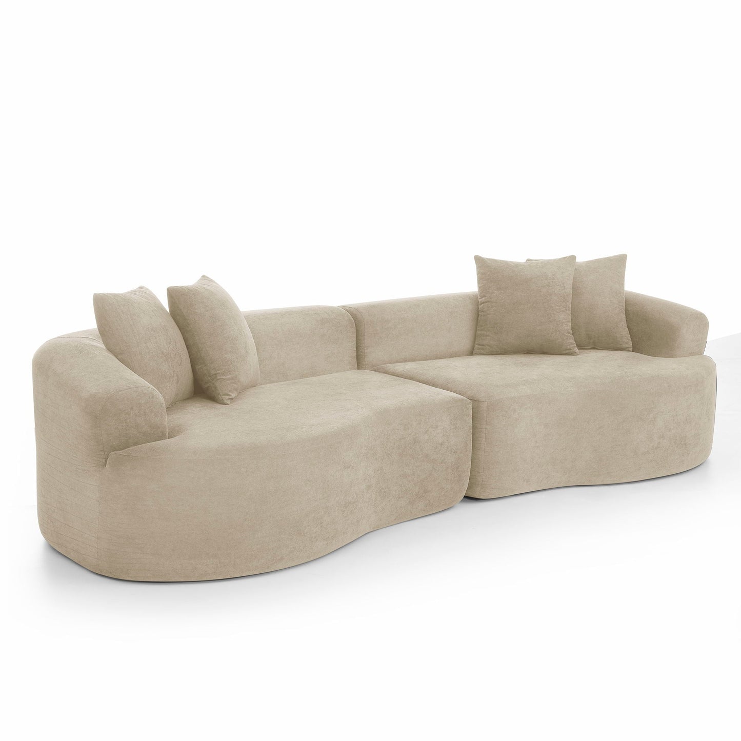 4 Seater Curved Cloud Sectional Sofa