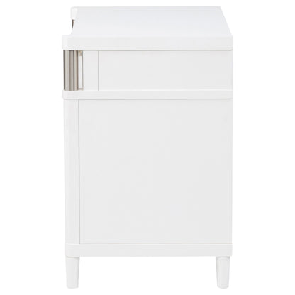 Gracemont 3-drawer Bedroom Nightstand Bedside Table White