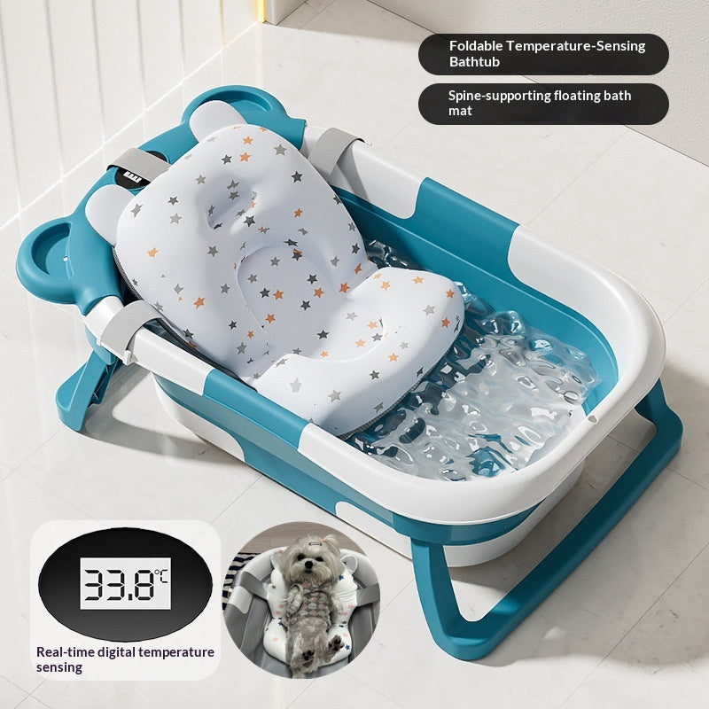 Foldable Pet Bath Tub For Cats & Small Dogs