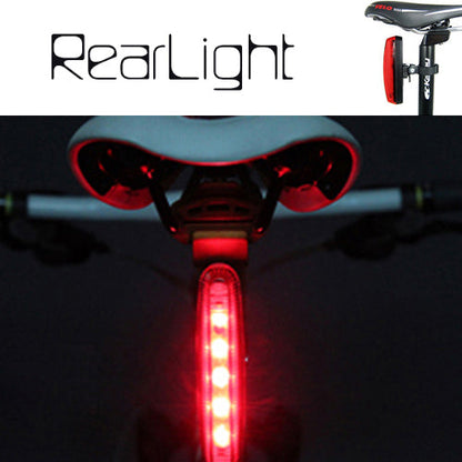 Bike Light Set: 2× Q5 LED Front Flashlights, 2 Mounts & 1 Rear Light