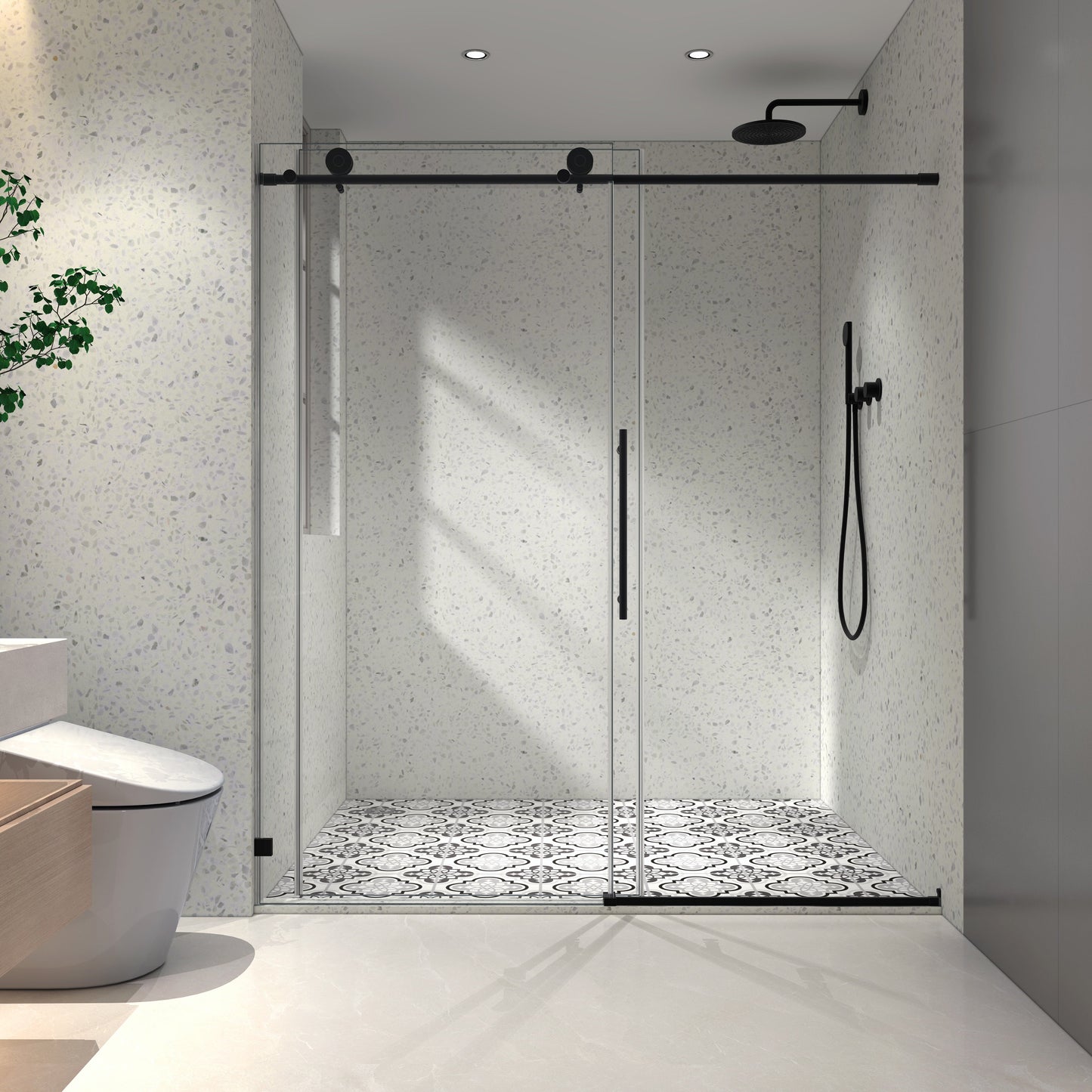6076 Matte Shower Door