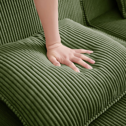 Ottoman Corduroy - Green