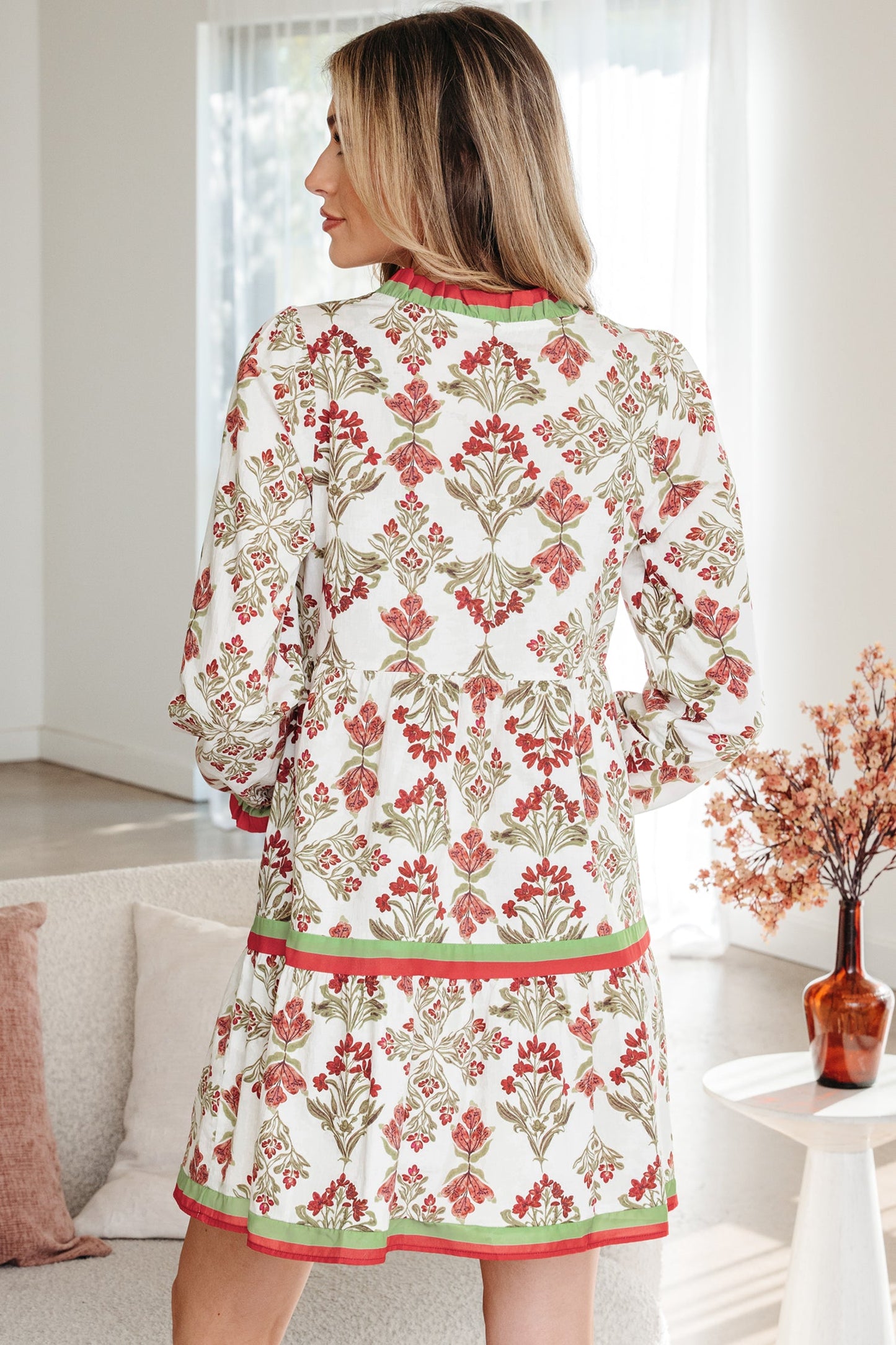 Jade Long Sleeve Flared Dress