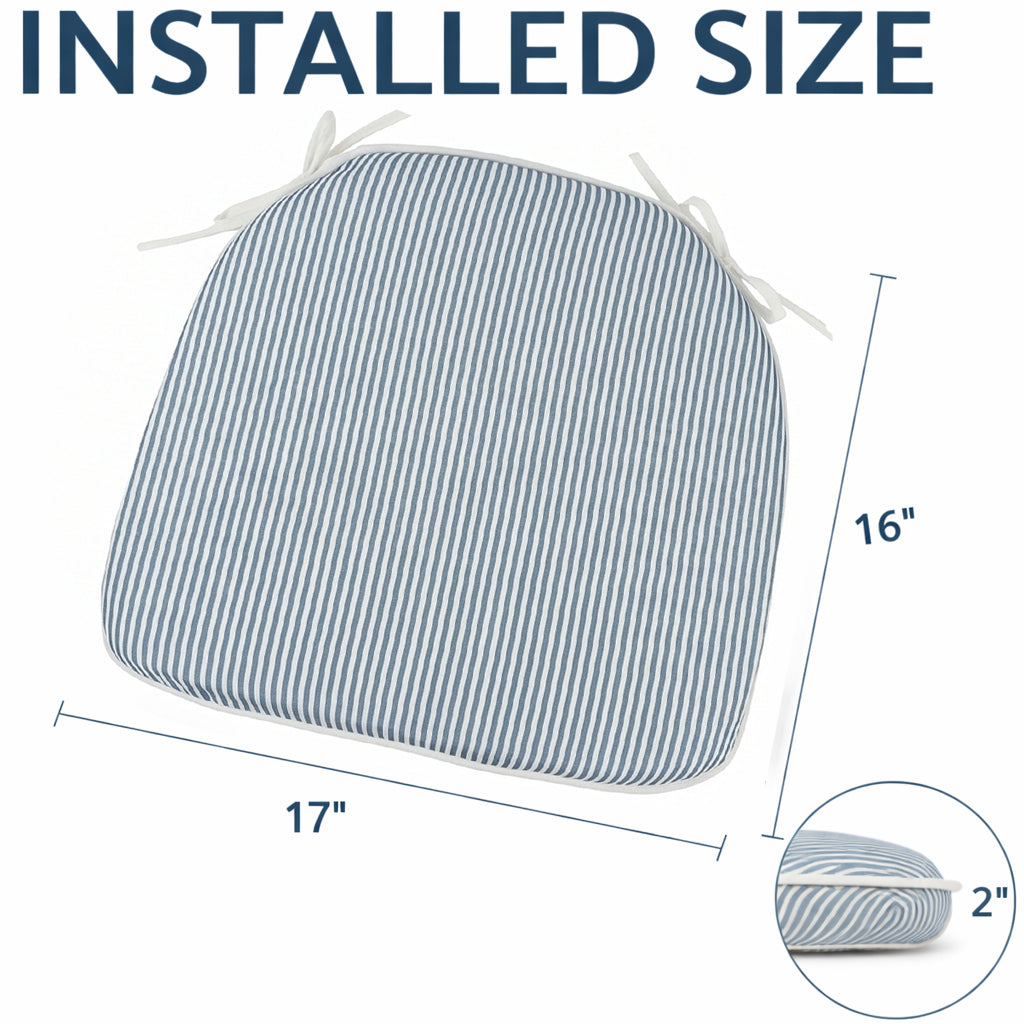 SAME AS Outdoor Patio Chair Cushions, Set of 4 - Blue