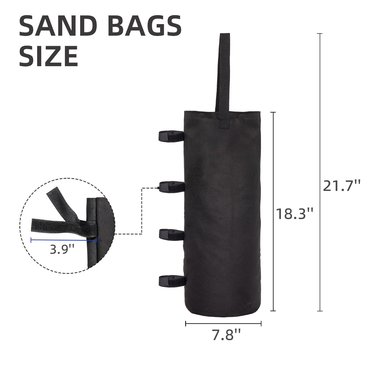 Ainfox 8ft x10ft Pop Up Canopy Tent, Portable Gazebo, Outdoor Canopy for Events With 1/2 SideWall and 4 Sandbags